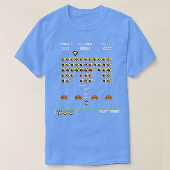 Camiseta ROBUST INVADERS SPAE GAME Classic TShirt (Diseño del anverso)