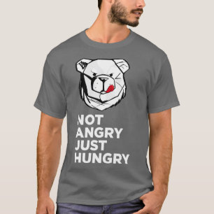 Camiseta ROBUSTO No enojado, solo hambriento de blanco