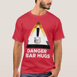Camiseta Robusto peligro oso abrazos blancos