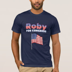Camiseta Roby para el diseño patriótico de la bandera