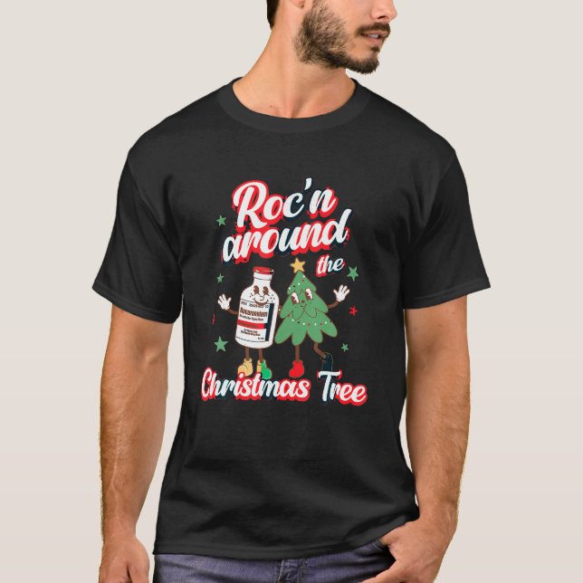 Camiseta Roc n alrededor del árbol de Navidad ER ED RN PACU (Anverso)