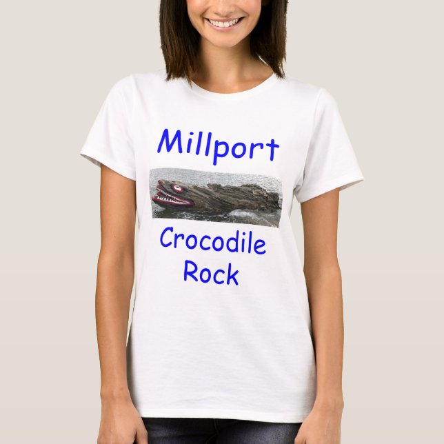 Camiseta Roca 2 del cocodrilo de Millport (Anverso)