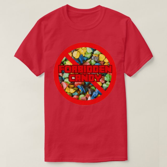 Camiseta roca acuario caramelo prohibido (Diseño del anverso)