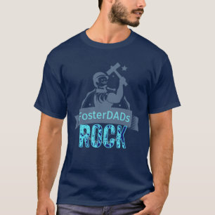 Camiseta Roca adoptiva de los papás - período azul