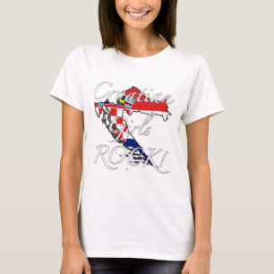 Camiseta ¡Roca croata de los chicas!