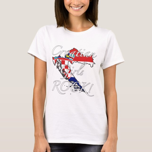 Camiseta ¡Roca croata de los chicas! (Anverso)