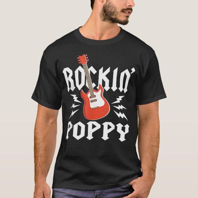 Camiseta Roca de Amapola Cumpleaños Familia Roca Combinable (Anverso)