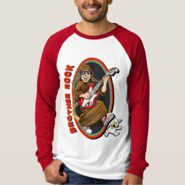 Camiseta Roca de Bro con el béisbol T de los hombres de