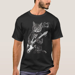 Camiseta Roca de gato I Roca de gato tocando guitarra I Gui