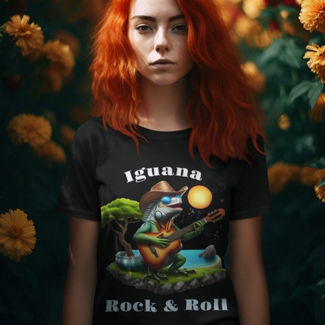 Camiseta Roca de habitante de ciénaga de Iguana Serenading (Subido por el creador)