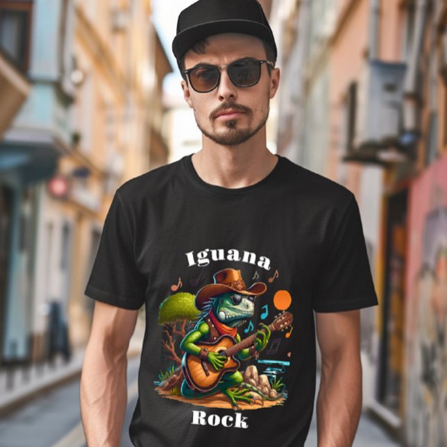 Camiseta Roca de habitante de ciénaga de Iguana Serenading (Subido por el creador)