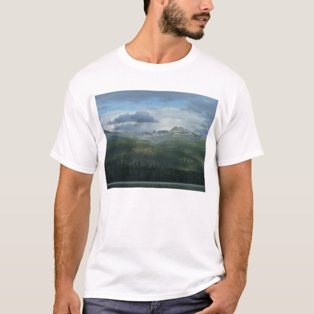 Camiseta Roca de la chimenea en el lago priest (Anverso)