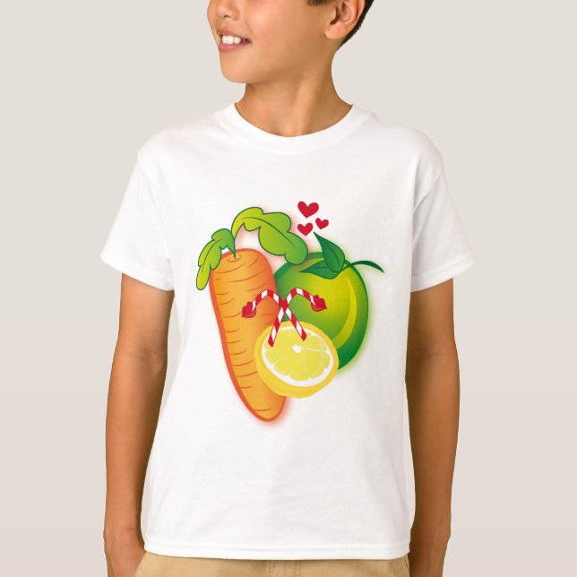 Camiseta ¡Roca de la fruta y de los Veggies! (Anverso)