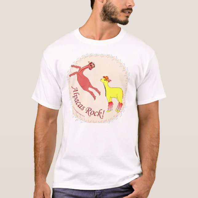 Camiseta Roca de las alpacas (Anverso)