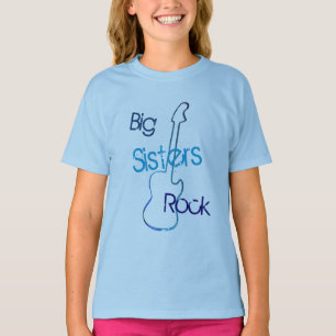 Camiseta Roca de las hermanas grandes en azul