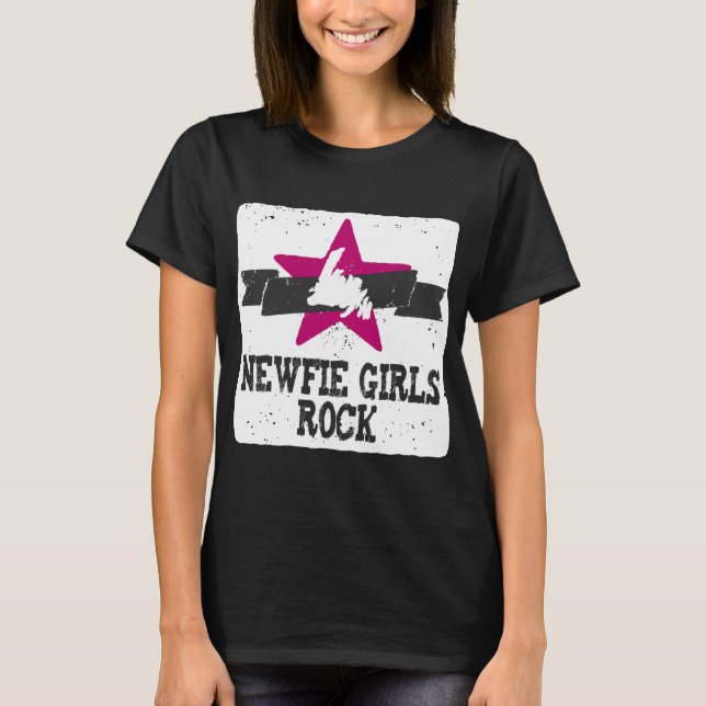 Camiseta Roca de los chicas de Newfie (Anverso)