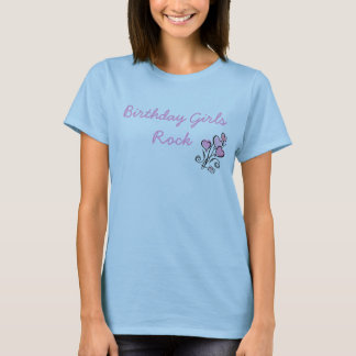 Camiseta Roca de los chicas del cumpleaños
