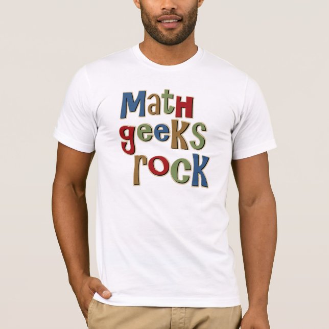Camiseta Roca de los frikis de la matemáticas (Anverso)