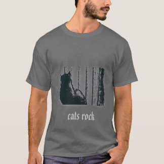 Camiseta roca de los gatos