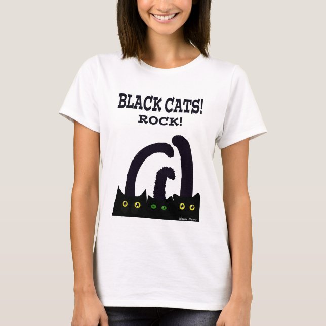 Camiseta Roca de los gatos negros (Anverso)