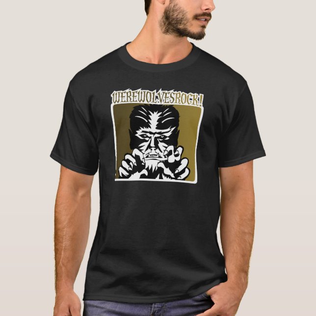 Camiseta ¡Roca de los hombres lobos! #2 (Anverso)
