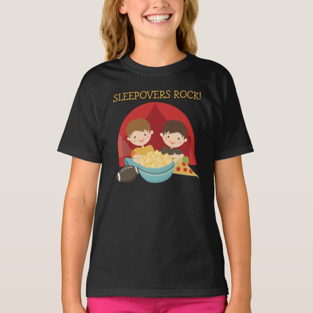 Camiseta Roca de los Sleepovers (Anverso)