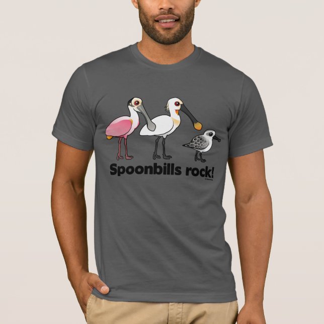 Camiseta ¡Roca de los Spoonbills! (Anverso)