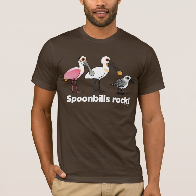 Camiseta ¡Roca de los Spoonbills! (Anverso)