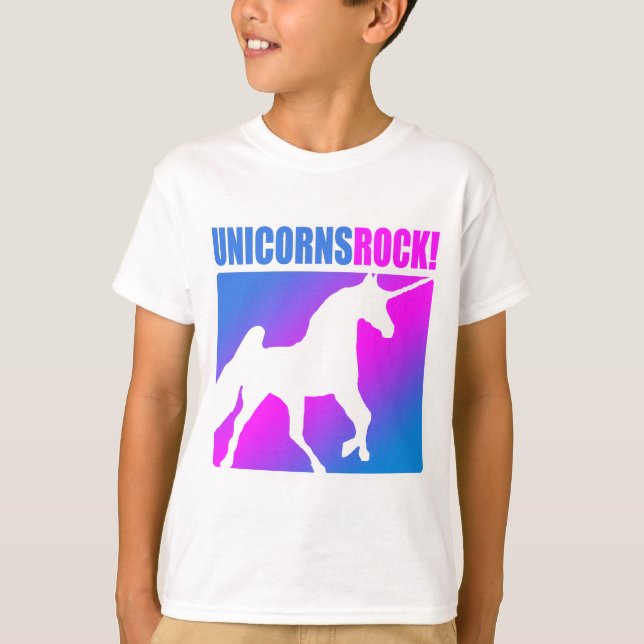 Camiseta ¡Roca de los unicornios! (Anverso)