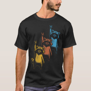 Camiseta Roca de Mapache Retro Música Festival de Rock Dive