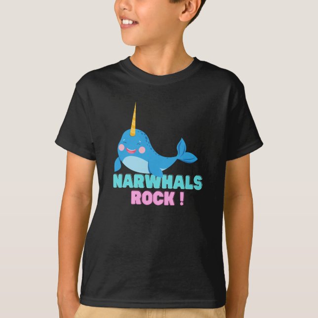 Camiseta ¡Roca de Narwhals! (Anverso)