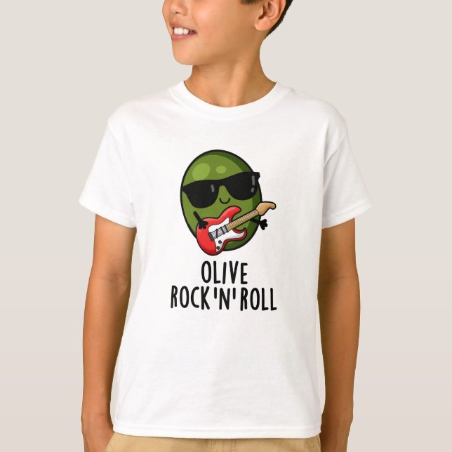Camiseta Roca De Oliva Y Pun De Olivo De Rockero Gracioso (Anverso)