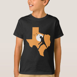 Camiseta Roca de pasatiempo de escalada en roca de Texas