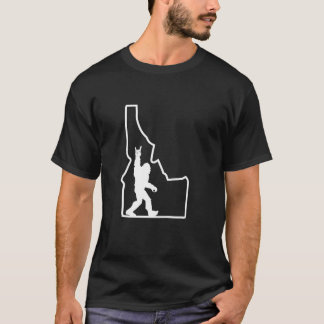 Camiseta Roca de pie y Silhouette Roll Estado de Idaho Sa