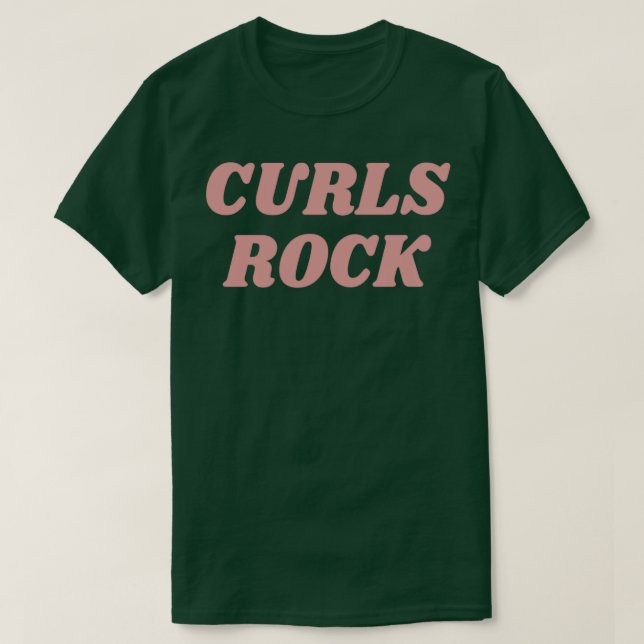 Camiseta roca de rizos (Diseño del anverso)