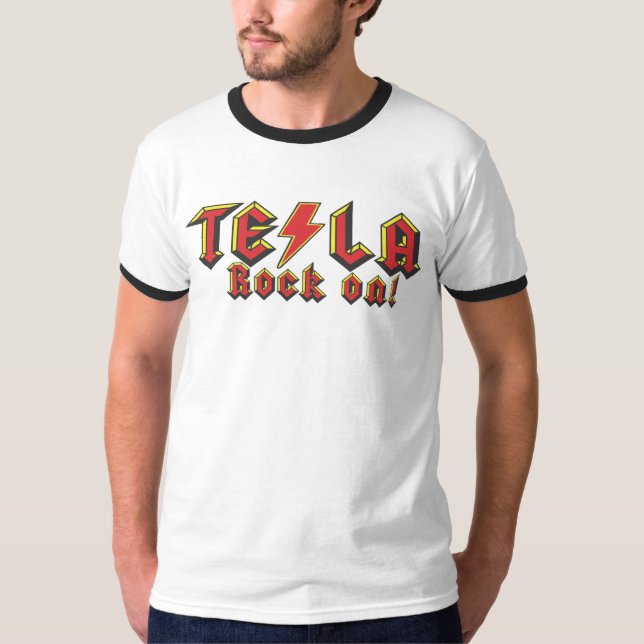Camiseta Roca de Tesla (Anverso)