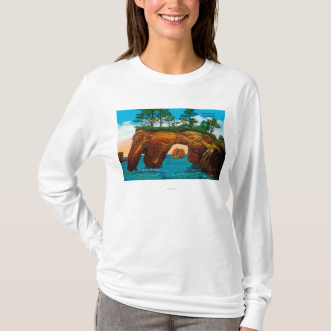 Camiseta Roca del elefante en la costa de Washington (Anverso)