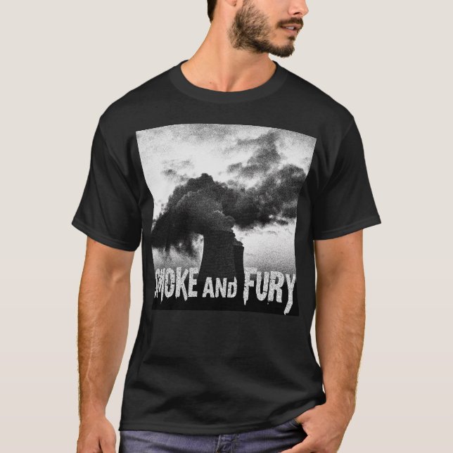 Camiseta Roca Distópica Riña de Aceite Negro (Anverso)