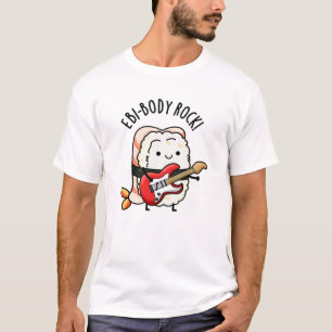 Camiseta Roca divertida de Ebi-body Rock Sushi Pun