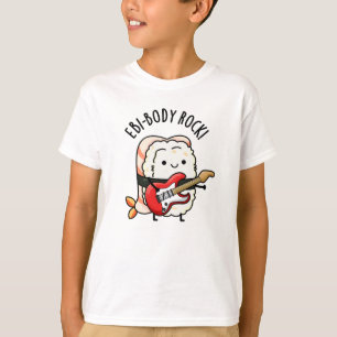 Camiseta Roca divertida de Ebi-body Rock Sushi Pun