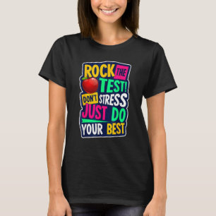 Camiseta Roca divertida La prueba no enfatiza lo mejor que