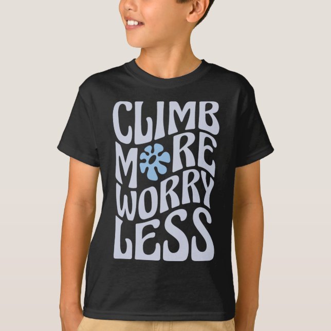 Camiseta Roca divertida para escalada en interiores para es (Anverso)