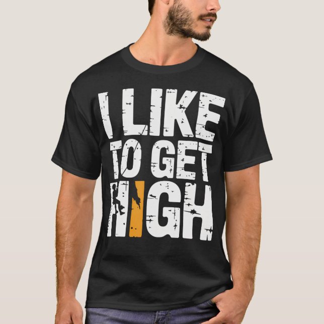 Camiseta Roca divertida para escalada en montaña interior (Anverso)
