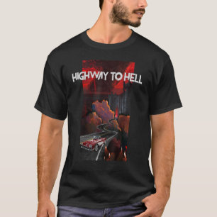 Camiseta Roca dura de la autopista al rock del infierno