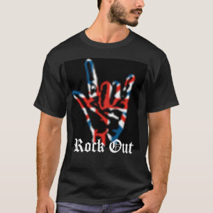 Camiseta Roca encendido, roca hacia fuera