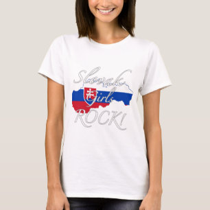 Camiseta ¡Roca eslovaca de los chicas!