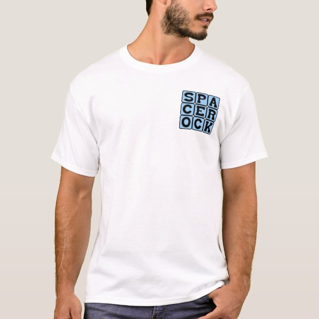 Camiseta Roca Espacial, Género Musical (Anverso)