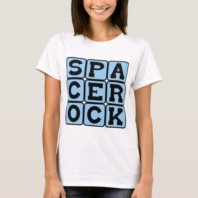 Camiseta Roca Espacial, Género Musical (Anverso)