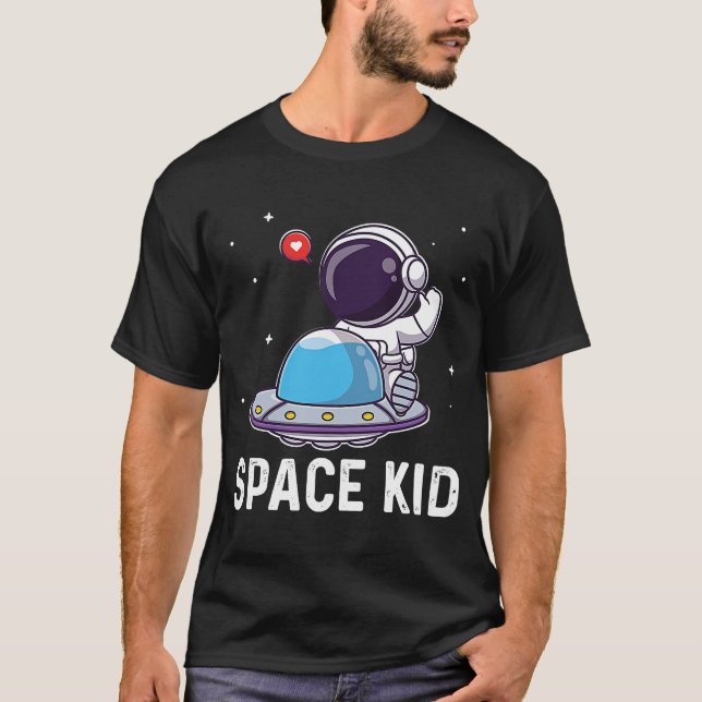 Camiseta Roca espacial infantil I para niños 1 (Anverso)
