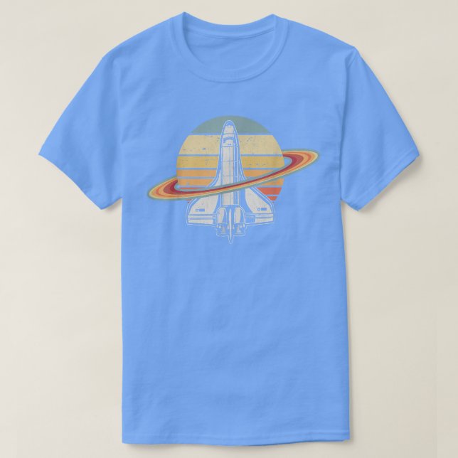 Camiseta Roca espacial retro astronauta vintage (Diseño del anverso)